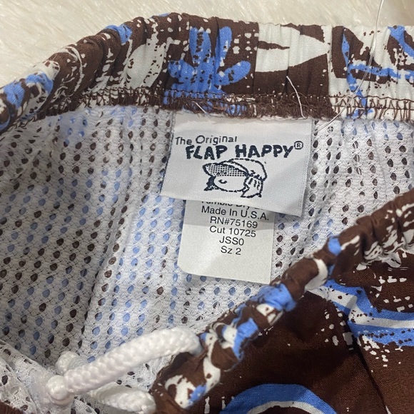 Flap Happy Hawaiian Swim Trunks NWT - Picture 3 of 7